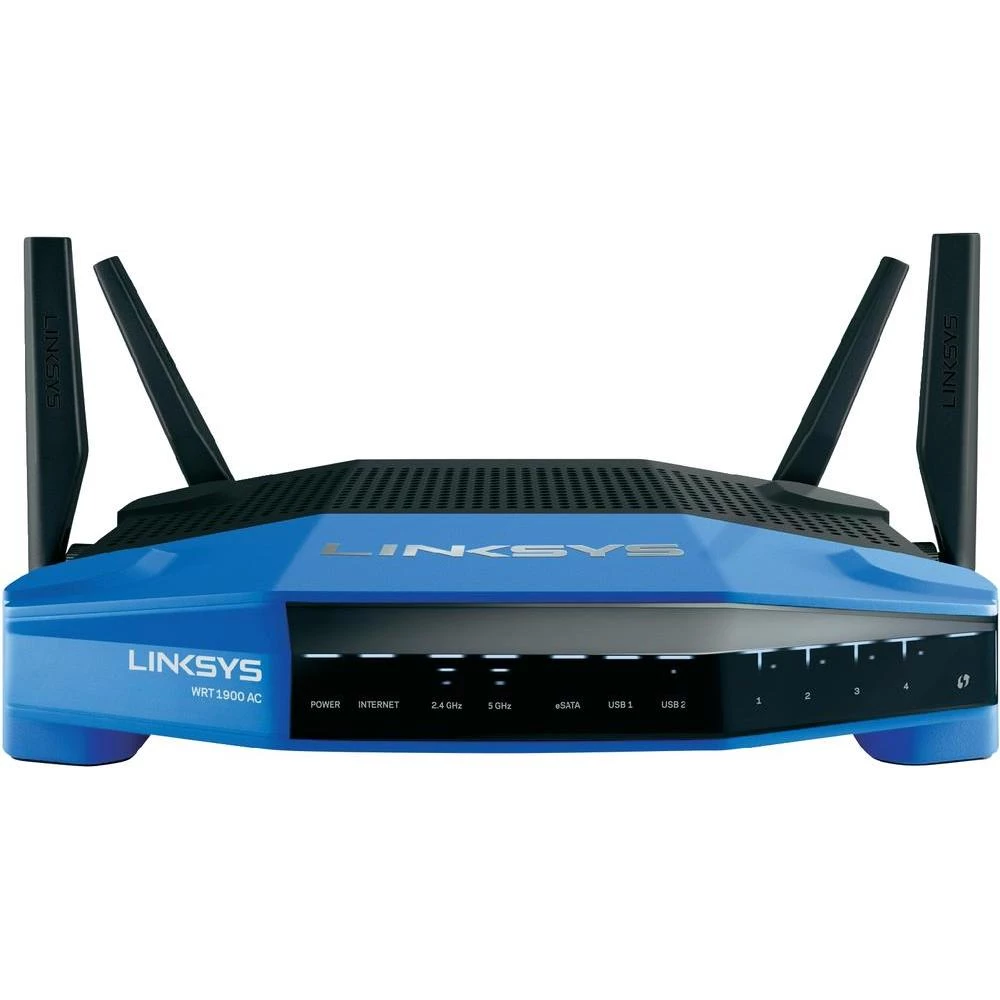 WLAN-Router - usmjerivač 2.4 GHz, 5 GHz 1900 MBit/s Gigabit-LAN Linksys WRT1900A slika