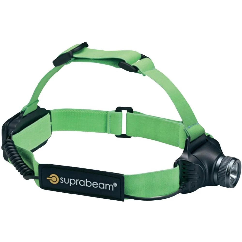 LED naglavna svjetiljka Suprabeam Q3 air na baterije 140 g crno-zelena 900.028 slika
