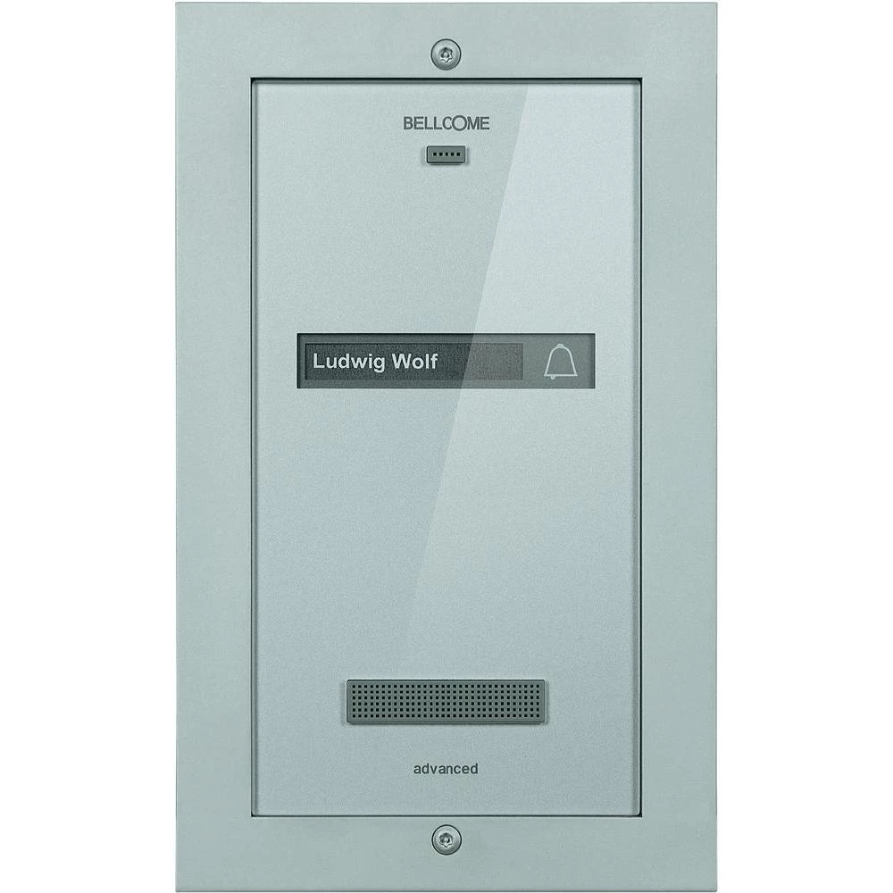 Portafon s kablom vanjska jedinica Bellcome APA.1F0.BLS 1 obiteljska kuća srebrn slika
