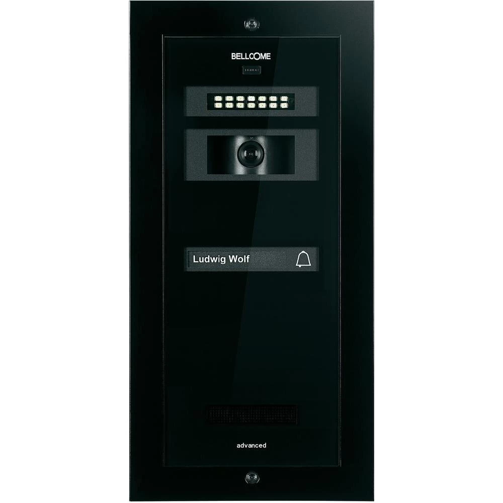 Video portafon s kablom, vanjska jedinica Bellcome VPA.1F0.BLB 1 obiteljska kuća, crni slika