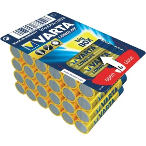 Micro baterija (AAA) alkalna, Varta Longlife LR03 1.5 V 24 kom. slika
