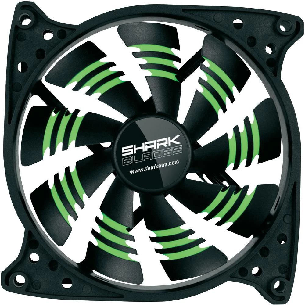 Ventilator za PC Sharkoon Shark Blades 120mm zeleni slika