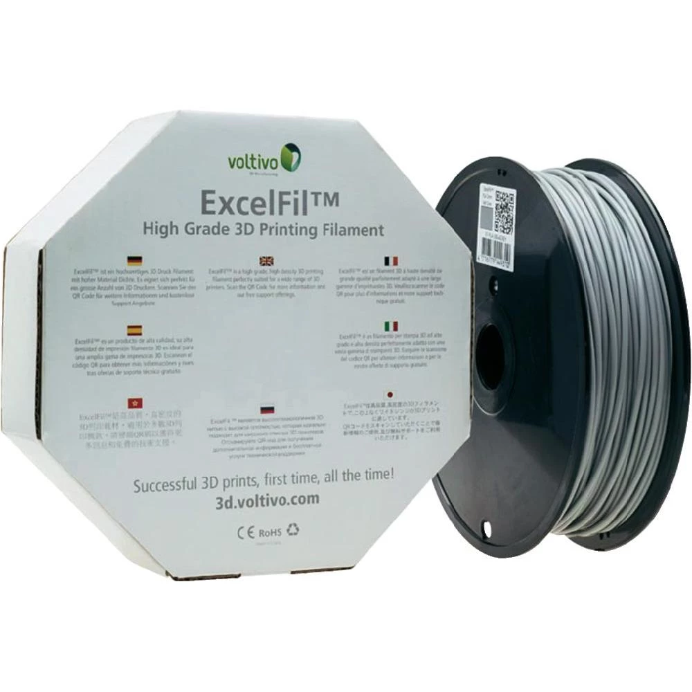 Filament Voltivo EF-PLA-175-AGREY PLA plastika 1.75 mm siva slika