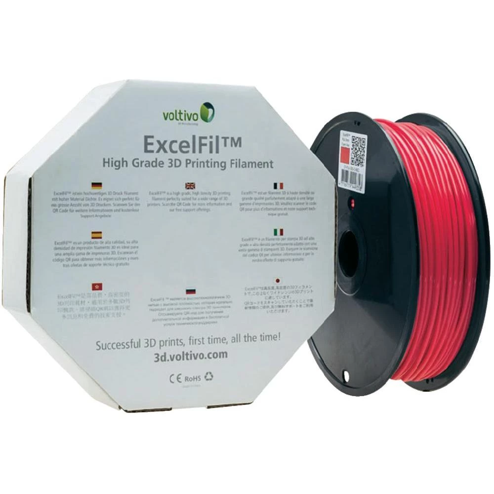 Filament Voltivo EF-PLA-175-CHRED PLA plastika 1.75 mm crvena slika