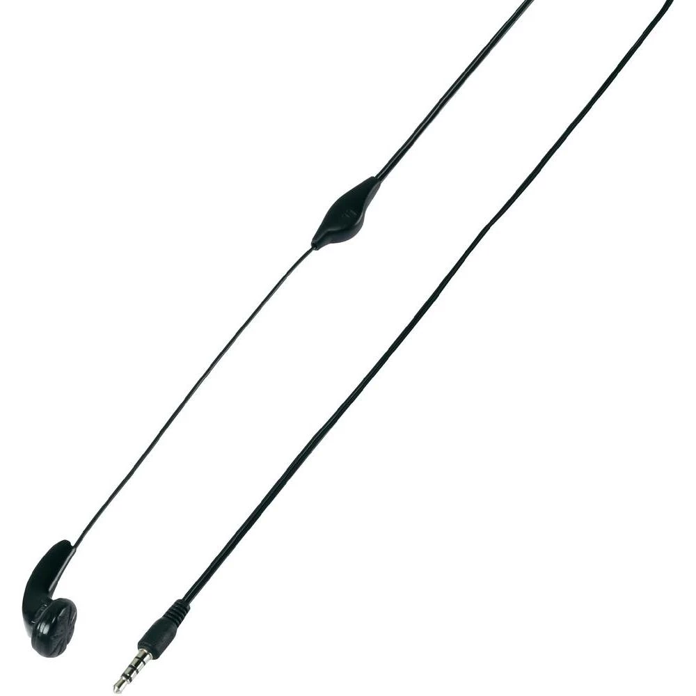 Telefonska slušalica Basetech JP-2.5 Mono, In-Ear, utikač kabela JACK 2.5mm, crna slika