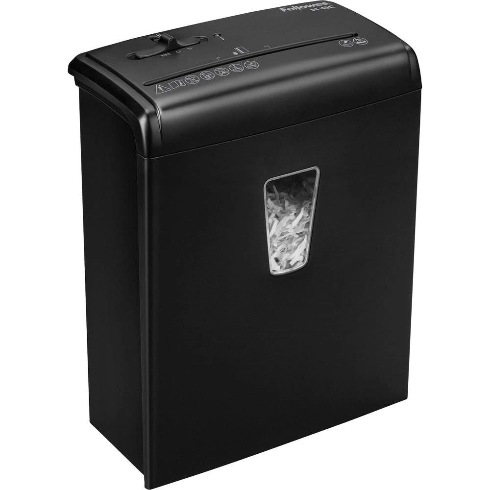 Uništavač dokumenata Fellowes vodoravno i okomito rezanje stupanj sigurnosti = 4, spajalice, klamerice, 4682201 slika