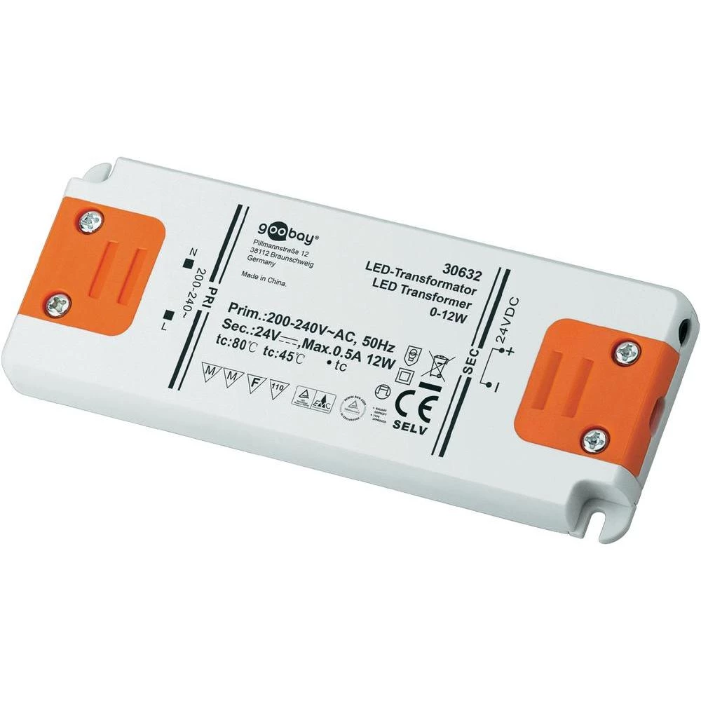 LED pogonski sklop Goobay LED transformator DC pogon 24 Volt 0 - 12 W 30632 slika