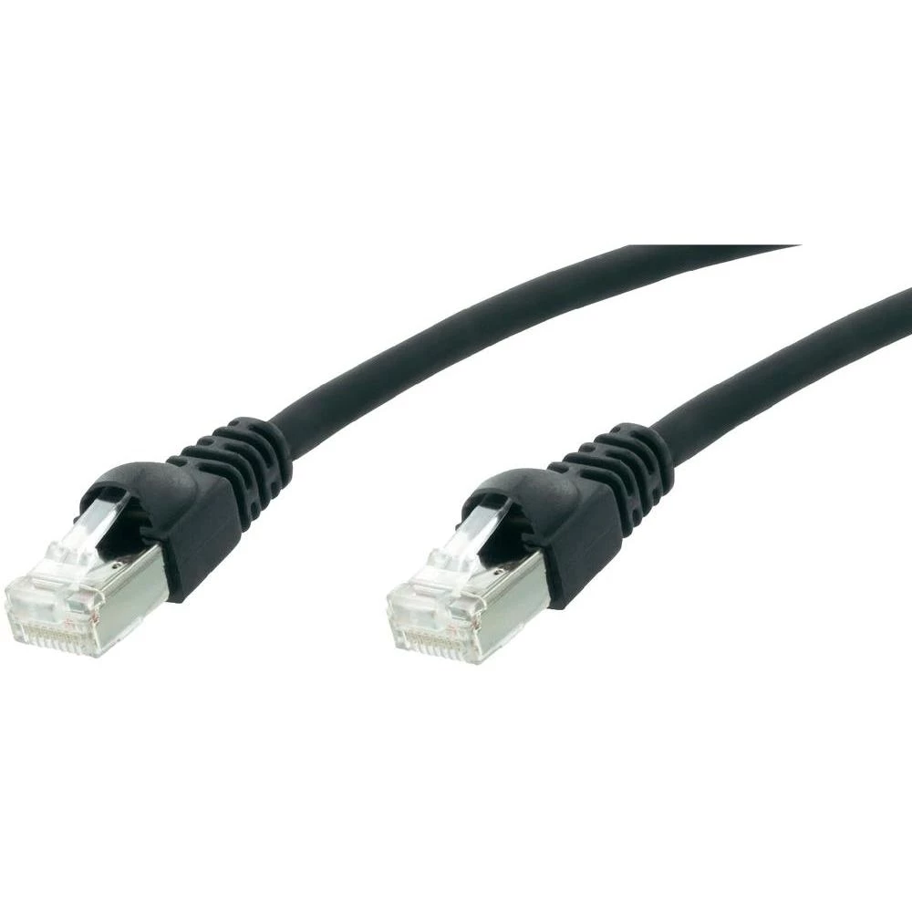 RJ45 mrežni kabel CAT 5e F/UTP [1x RJ45 utikač - 1x RJ45 utikač] 10 m crni nezap slika