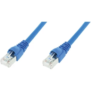 RJ45 mrežni kabel CAT 5e F/UTP [1x RJ45 utikač - 1x RJ45 utikač] 50 m plavi nezapal., zaštićeni L00006D0093 Telegärtner slika