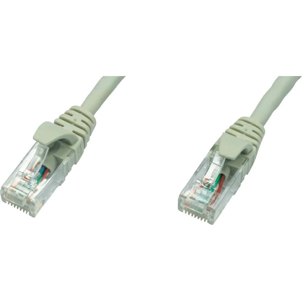 RJ45 mrežni kabel CAT 5e U/UTP [1x RJ45 utikač - 1x RJ45 utikač] 10 m sivi nezap slika