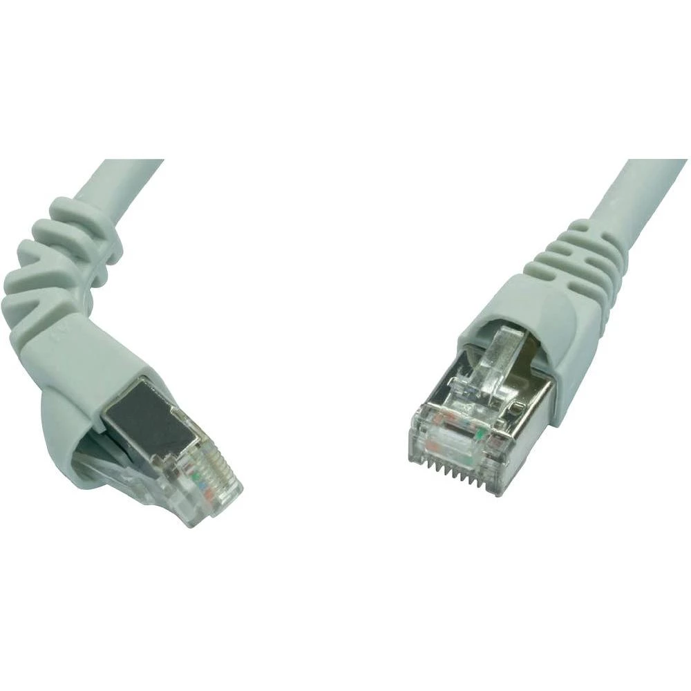RJ45 mrežni kabel CAT 5e S/UTP [1x RJ45 utikač - 1x RJ45 utikač] 0.50 m sivi nezapal., zaštićeni L00000A0189 Telegärtner slika