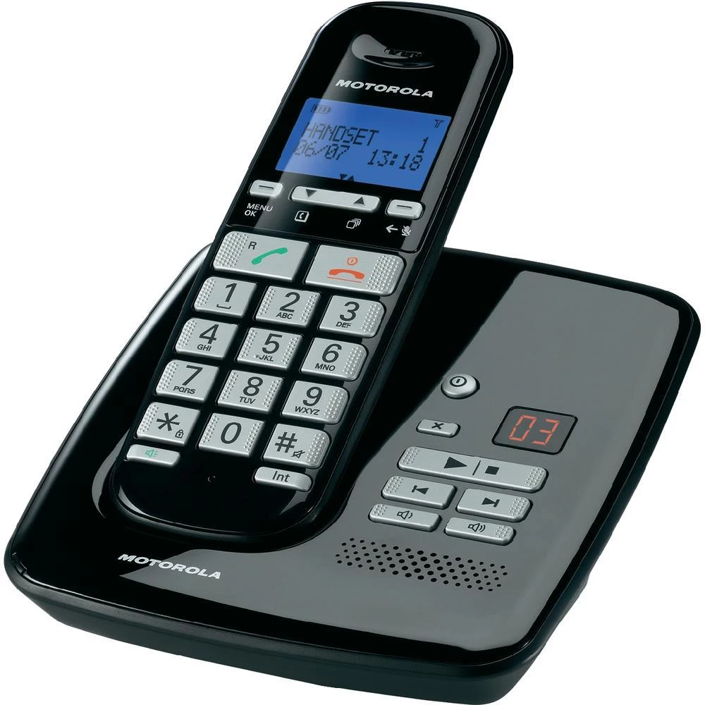 Bežični telefon za starije osobe Motorola S3011, sekretarica, osvjetljen zaslon, slika
