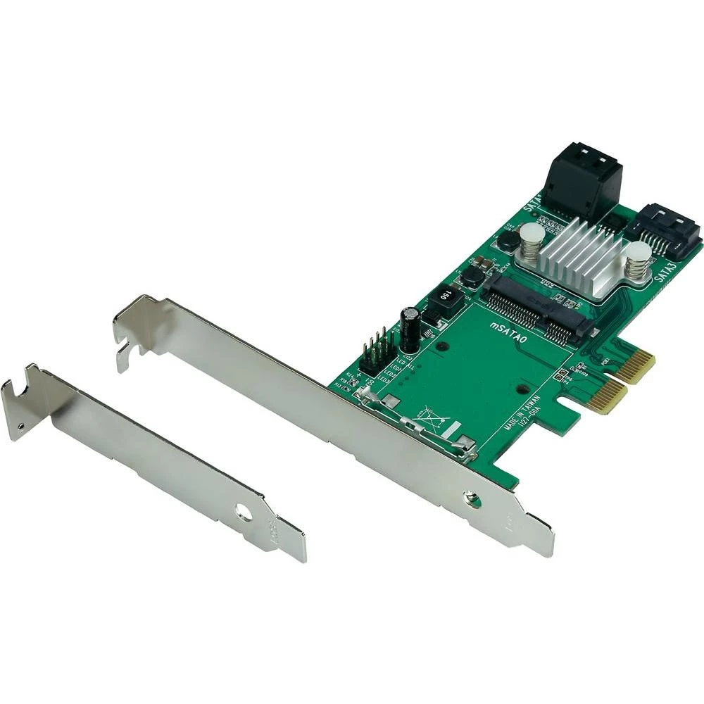 mSATA RAID 3x SATA + mSATA nisko profilna PCIe kartica slika