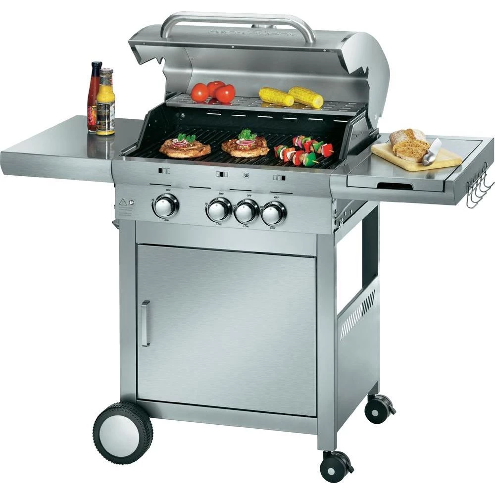 Plinski roštilj Profi Cook PC-GG1058 s funkcijom kuhanja plemeniti čelik slika