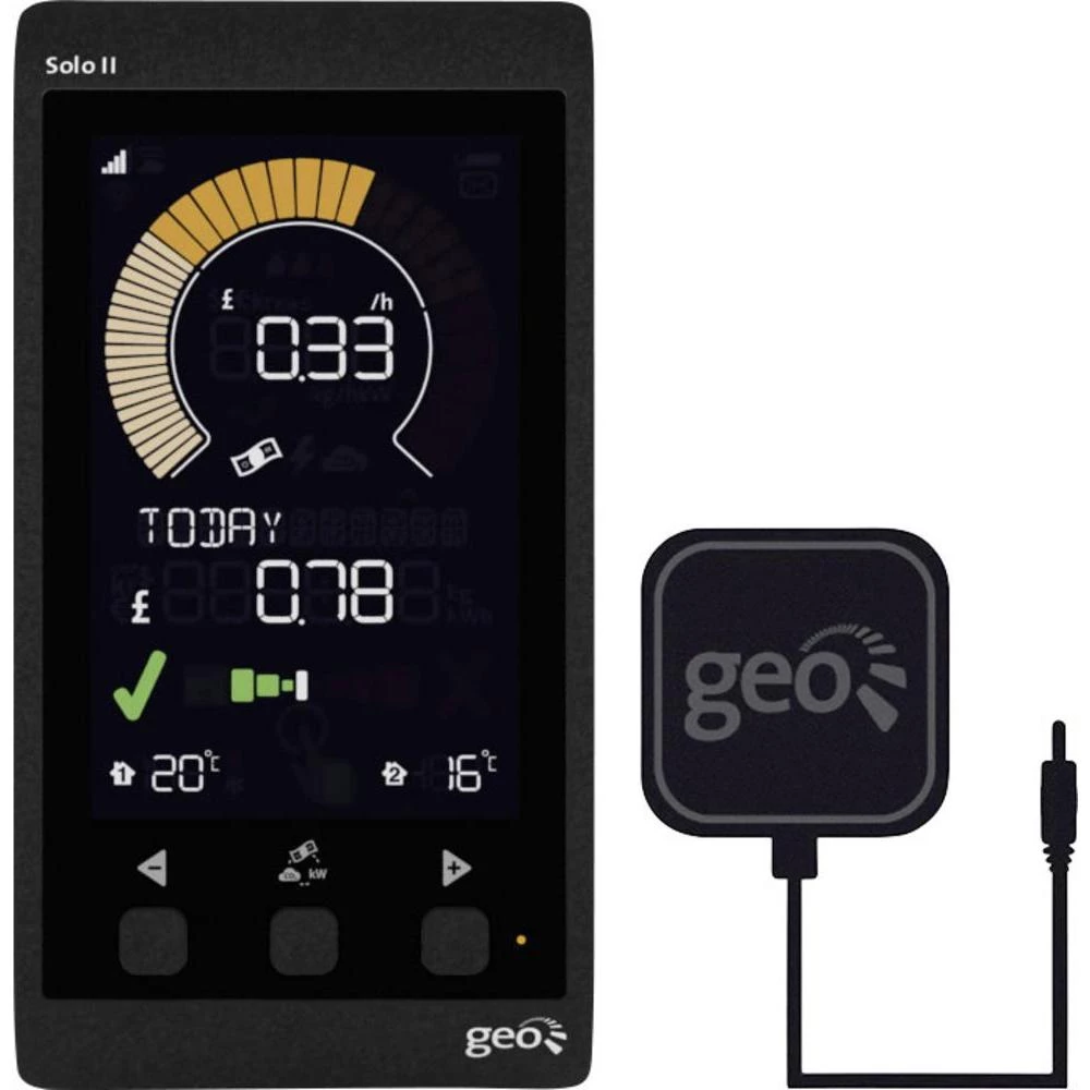 Ekran za prikaz energetske potrošnje GEO Solo II Display Pack CT LCD slika