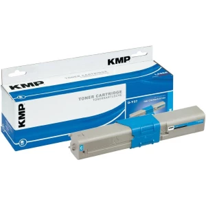 Kompatibilni toner O-T37 KMP zamjenjuje OKI 50121022 cijan kapacitet stranica maks. 2200 stranica slika