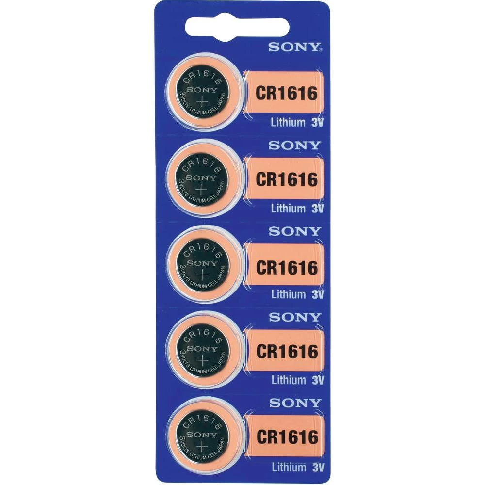 Gumbasta baterija CR 1616 litijska Sony CR 1616 60 mAh 3 V 5 kom. slika