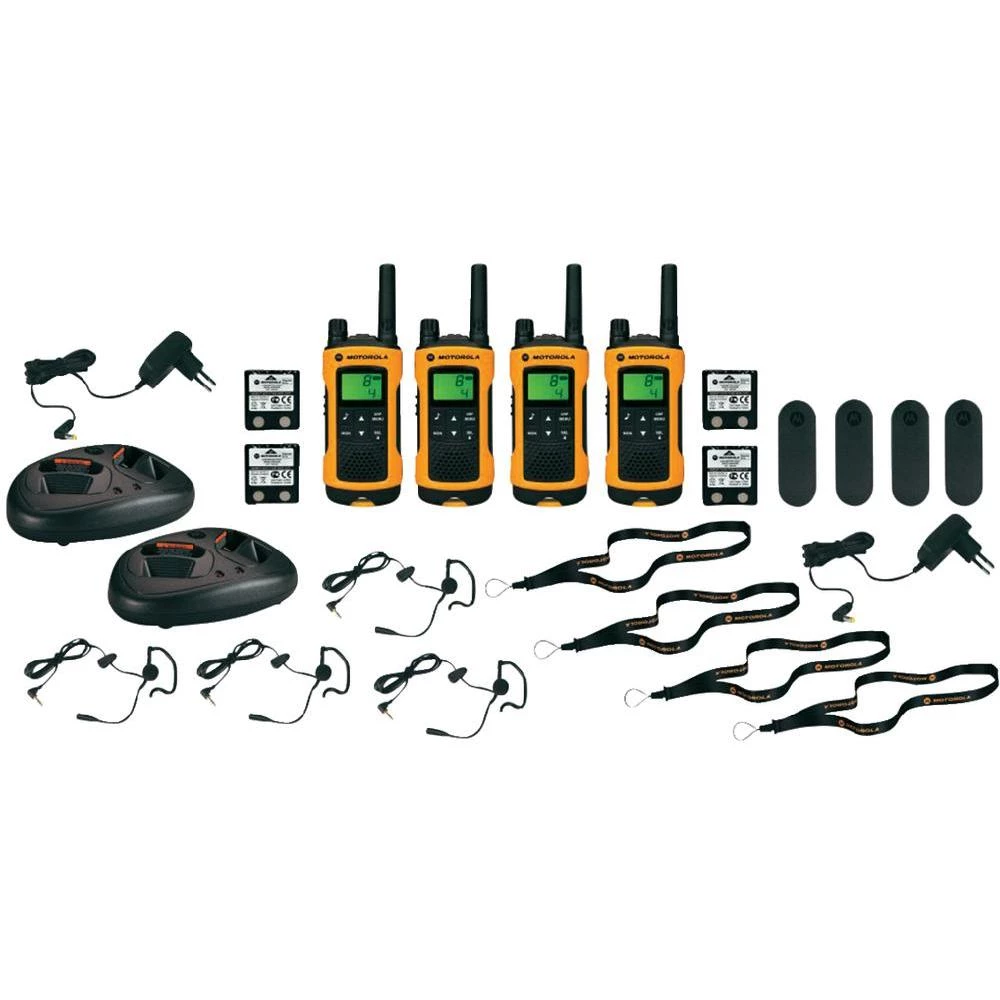 Motorola 188037 PMR T80 Extreme Quadpack-PMR radijska stanica, 4-djelni komplet, kofer slika