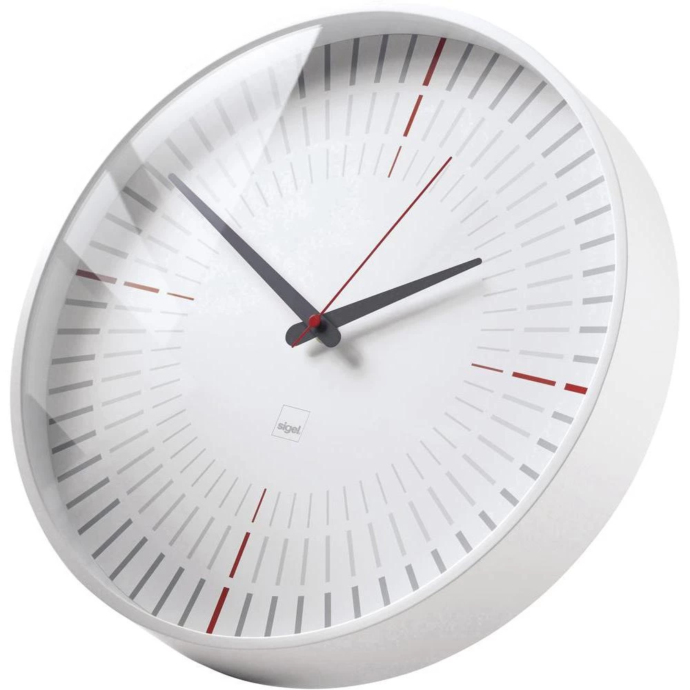 Radijski kontrolirani zidni sat Sigel Style Design artetempus cana (? x D) 36 cm x 6 cm bijeli slika