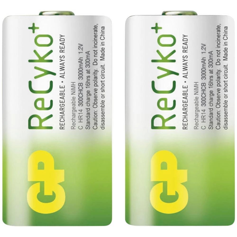 Baby akumulator (C) NiMH GP Batteries Recyko+ Baby 3000 mAh 1.2 V, 2 kom. slika