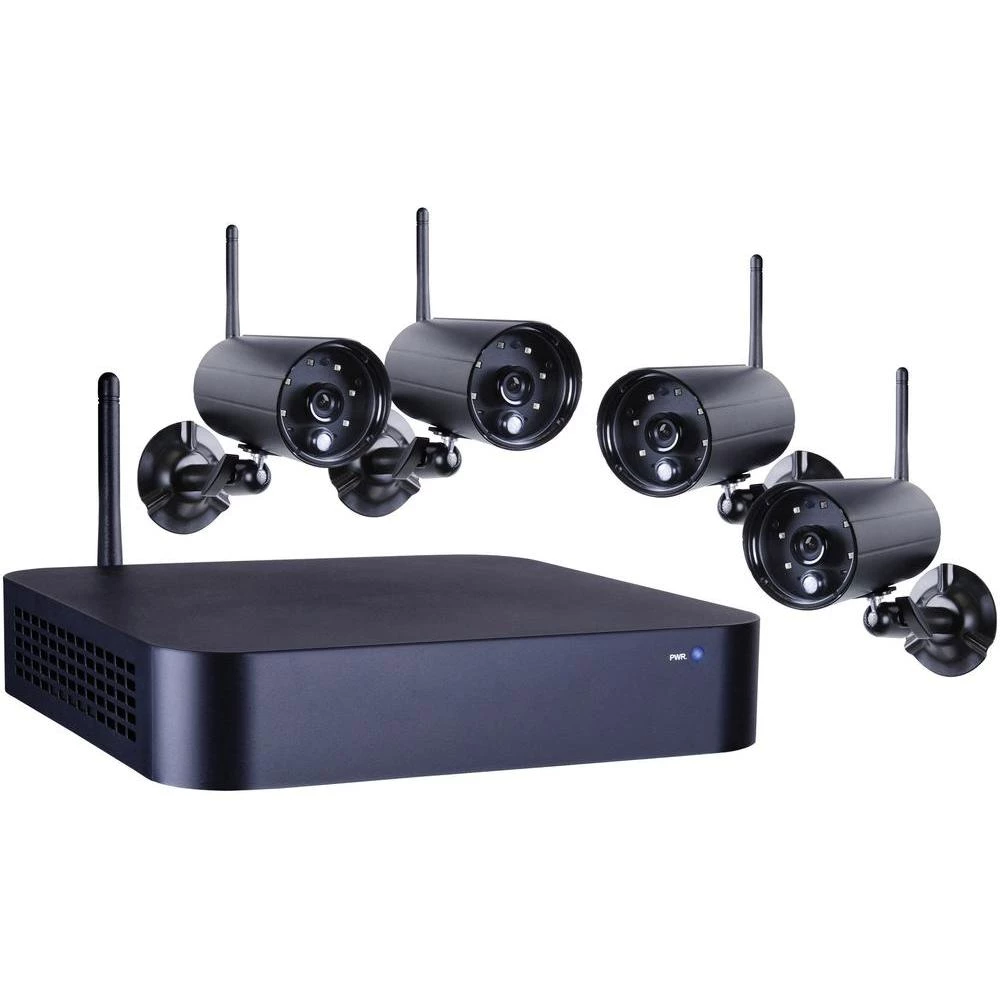 Smartwares Komplet bežičnog sustava nadzora, bežični HD video sustav nadzora Smartwares WDVR740S, 4x cilindrična kamera 720P slika