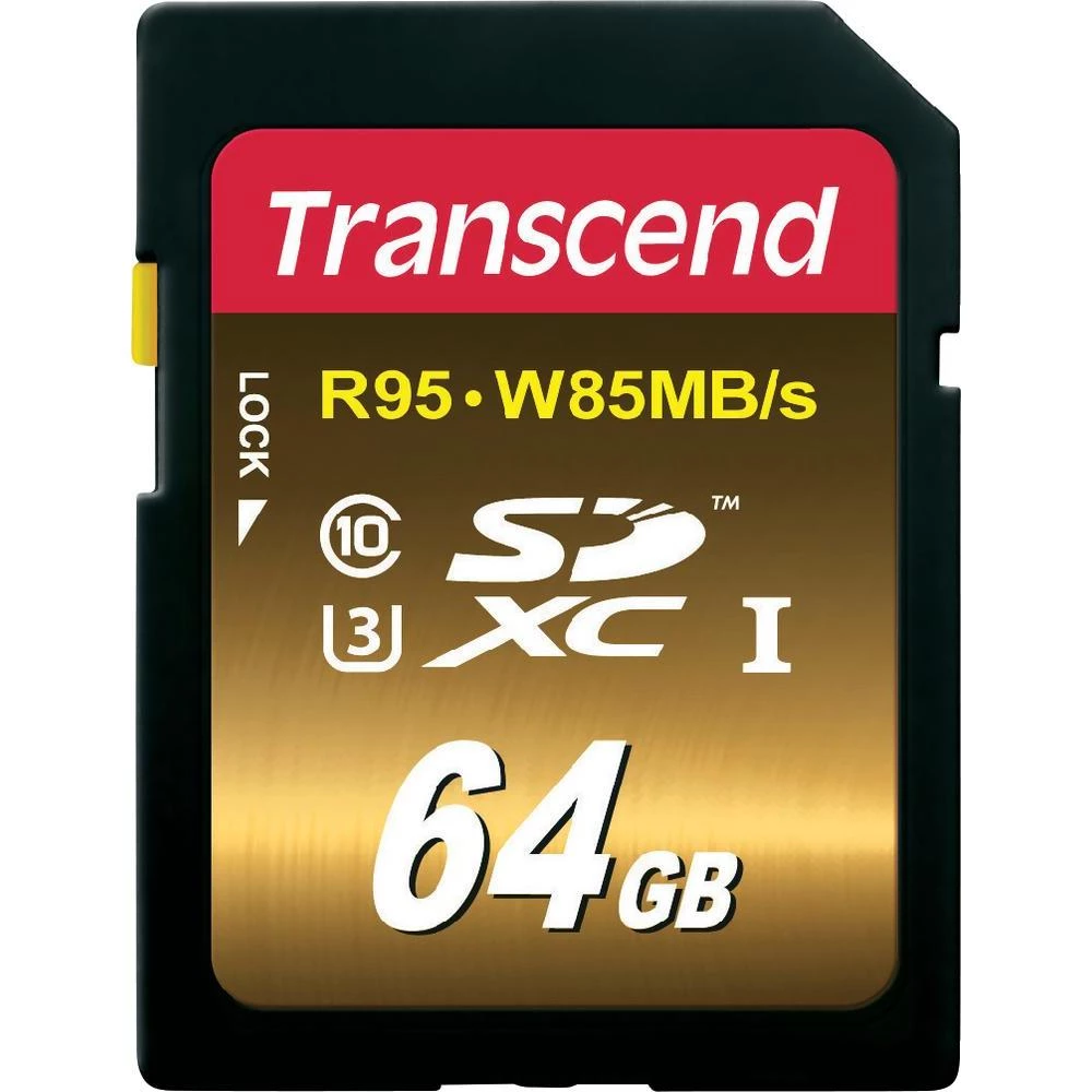 SDXC kartica Ultimate Transcend 64 GB Class 10, UHS-I, UHS-Class 3 slika