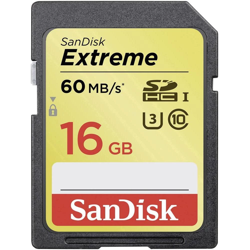 SDHC kartica Extreme® SanDisk 16 GB Class 10, UHS-I, UHS-Class 3 slika