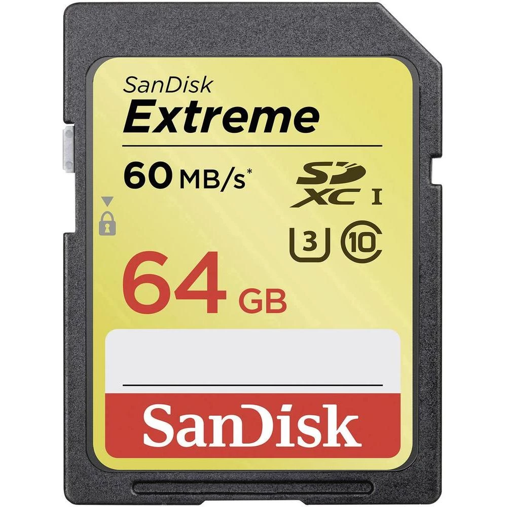 SDXC kartica Extreme® SanDisk 64 GB Class 10, UHS-I, UHS-Class 3 slika