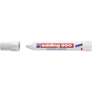 Debeli flomaster Industry Painter E-950 Edding 4-950049 širina poteza 10 mm šiljasti oblik okrugli oblik bijeli slika