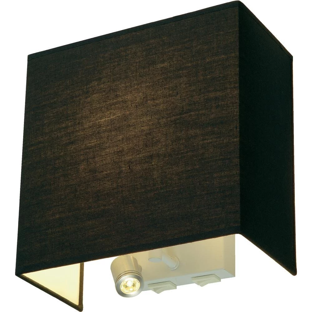 Zidna svjetiljka Accanto E27 SLV crna slika