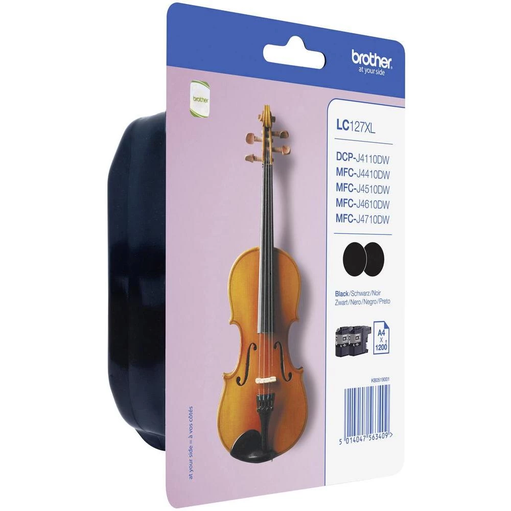 Patrona za pisačn 2 komada Original Brother LC-127XLBK crna slika