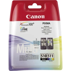Patrona za pisač paket Original Canon PG-510 + CL-511 crna, cijan, magenta, žuta slika