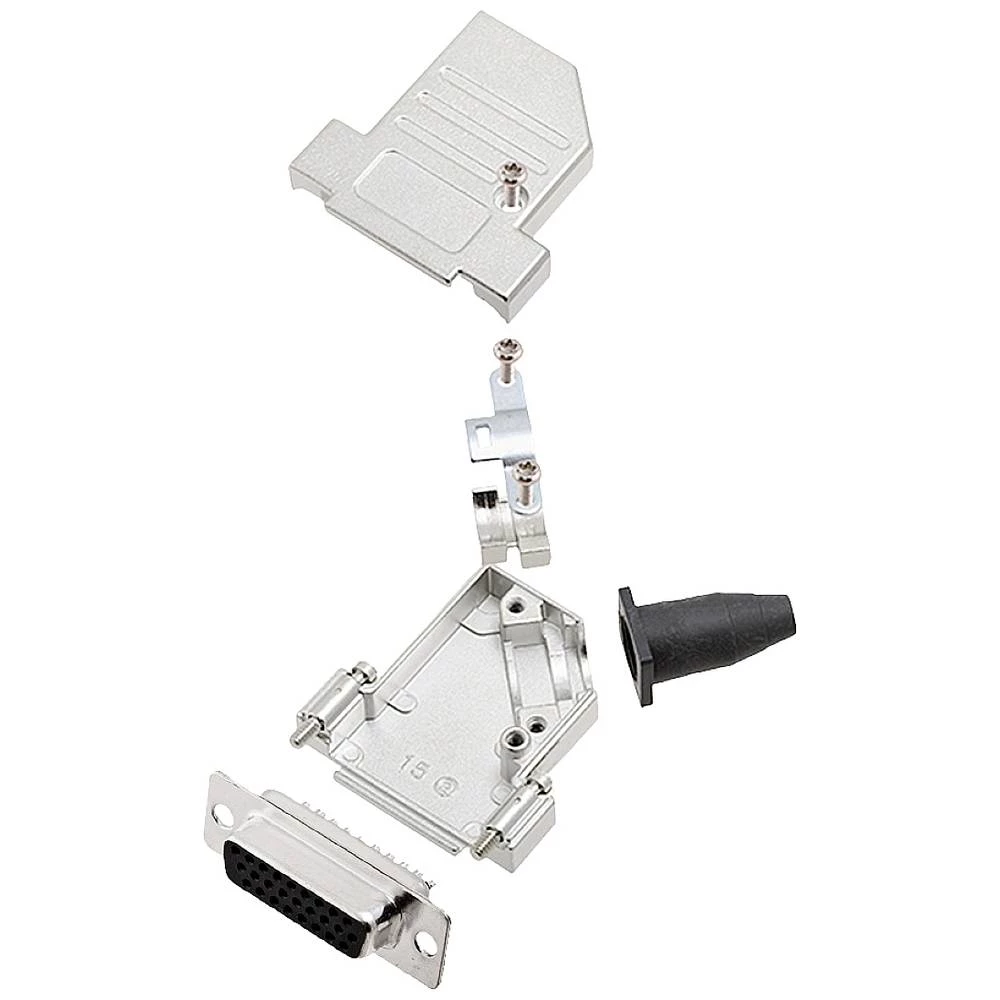 Višestruki ženski konektor D-SUB komplet 45 ° Broj polova: 26 Lemni kup encitech DTSL15-SJSRG-S-HDS26-K 1 ST slika