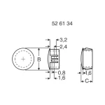 PB Fastener 76159-Čep za otvore, (D x L) 18.5mm x 10.3mm, crn