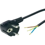 Priključni kabel [ šuko utikač - kabel, otvoreni kraj] crni 2 m LappKabel 702611
