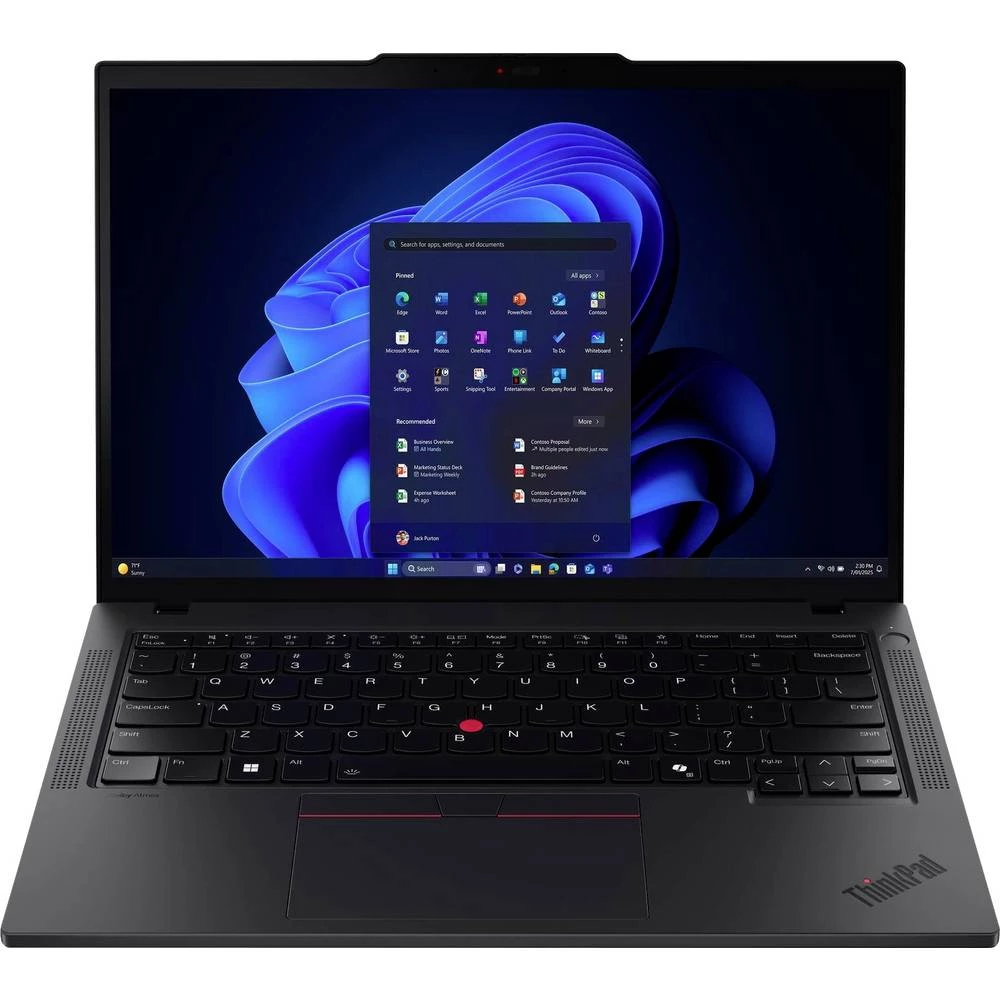 Lenovo Notebook ThinkPad T14 Gen 6 (Intel) 35.6 cm (14 palac) WUXGA Intel® Core™ Ultra 7 255U 16 GB RAM 512 GB SSD njema slika