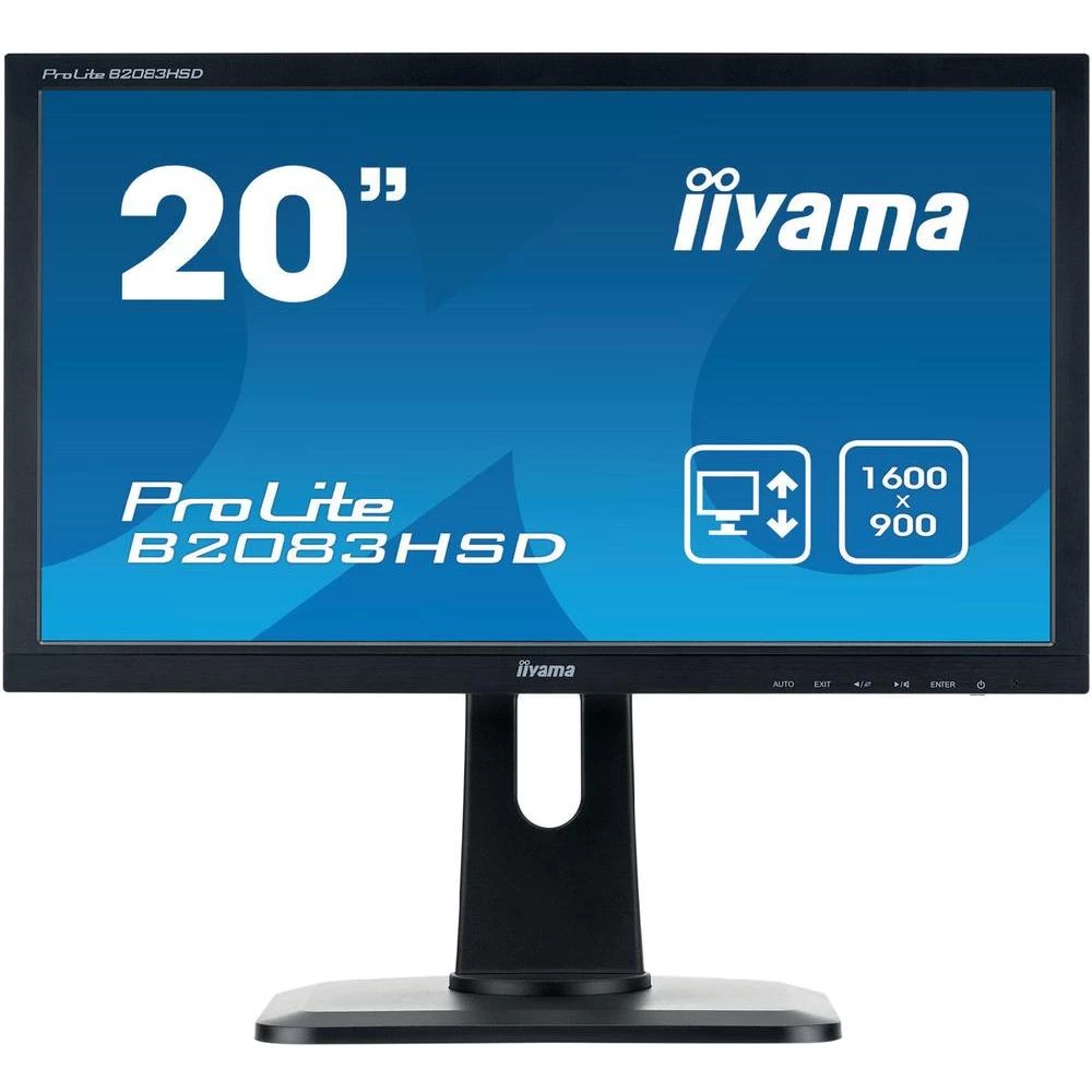 LED ekran 49.5 cm (19.5 Zoll) Iiyama B2083HSD 1600 x 900 Pixel 16:9 5 ms VGA, DV slika
