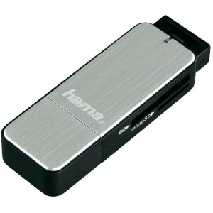 Vanjski čitač memorijskih kartica USB 3.0 Hama srebrni slika