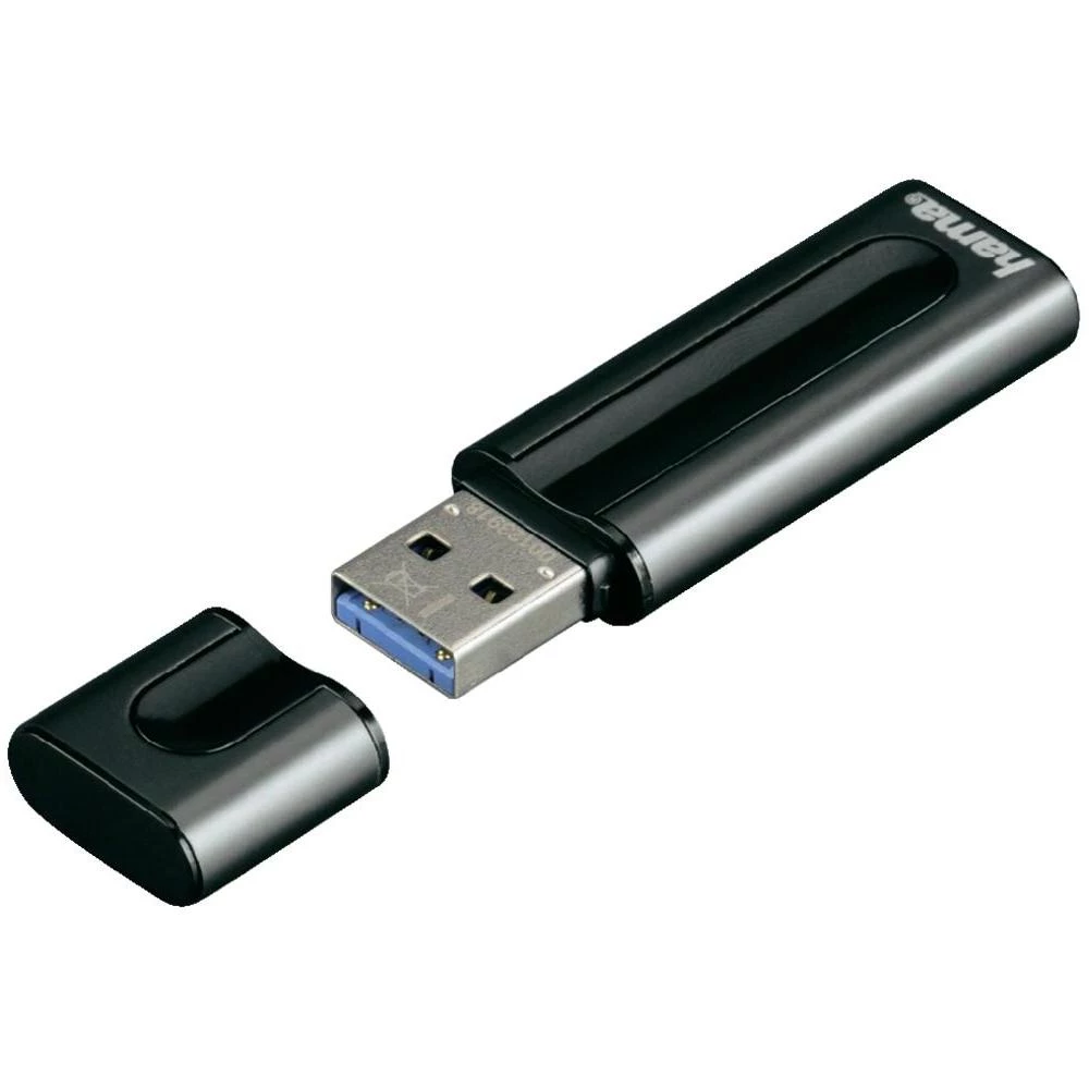 USB stik FlashPen ''Basic'' Hama 64 GB sivi 123918 USB 3.0 slika
