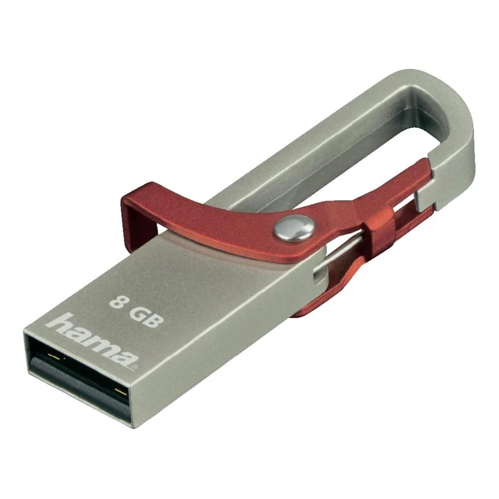 USB stik FlashPen ''Hook-Style'' Hama 8 GB crveni 123919 USB 2.0 slika