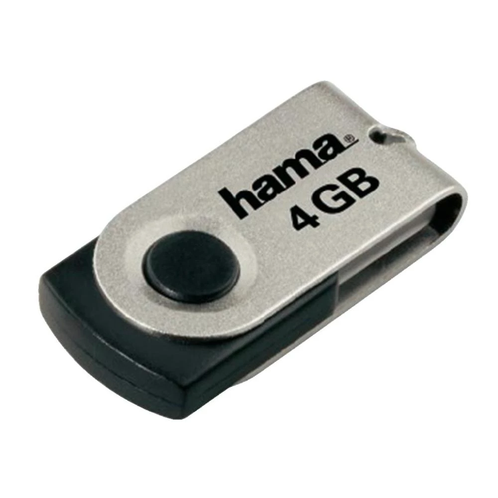 USB stik Rotate Mini Hama 4 GB crni 94141 USB 2.0 slika