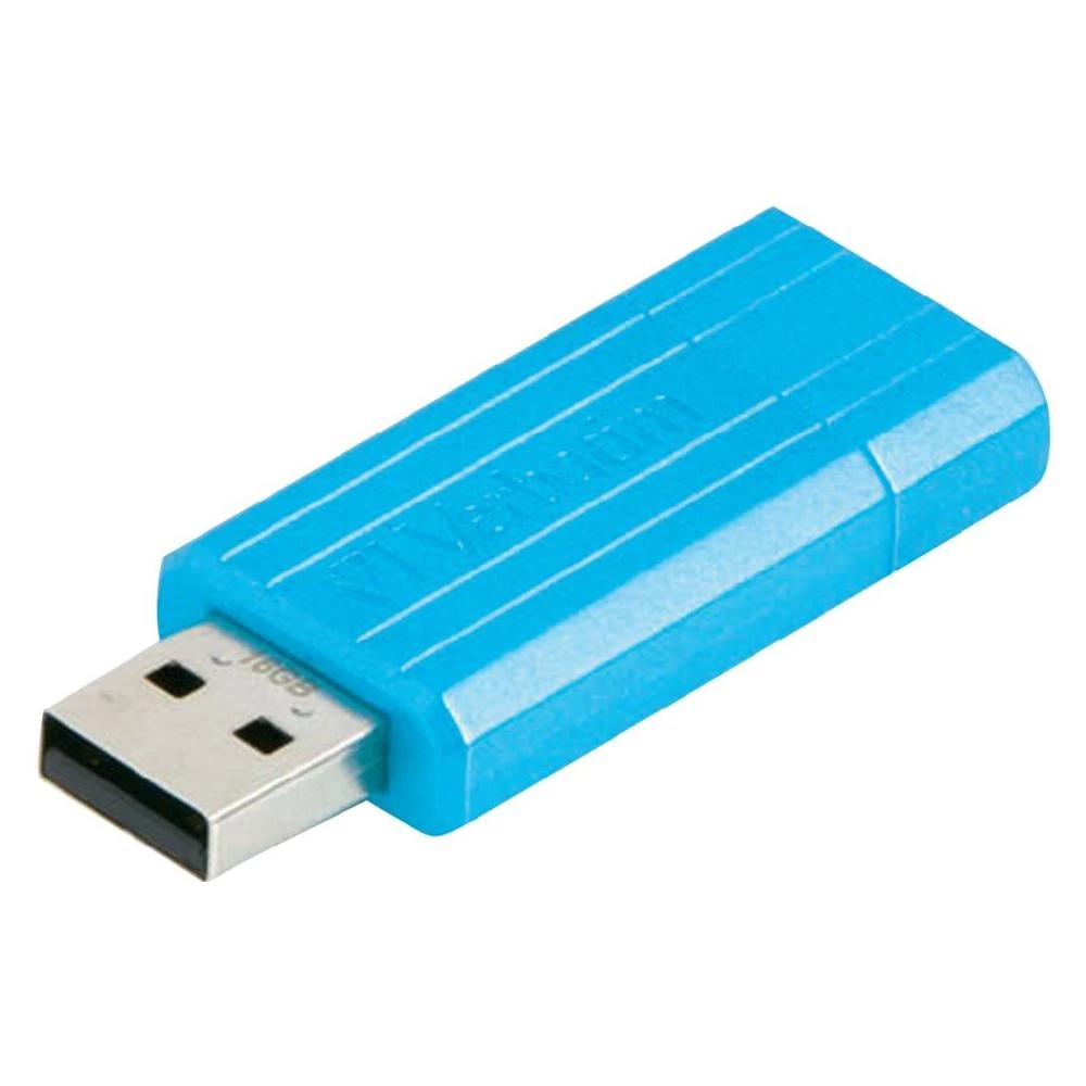 USB stik Pin Stripe Verbatim 16 GB plavi 49068 USB 2.0 slika