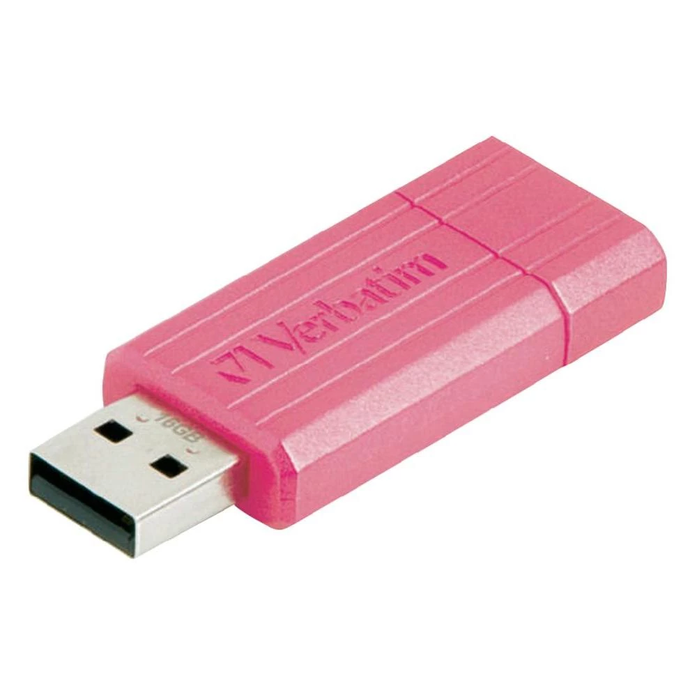 USB stik Pin Stripe Verbatim 16 GB ružičasti 49067 USB 2.0 slika