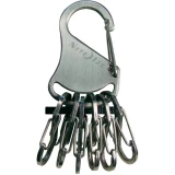 NITE Ize privjesak sa 6 karabinera, srebrni NI-KLK-11-R3 KeyRack Locker