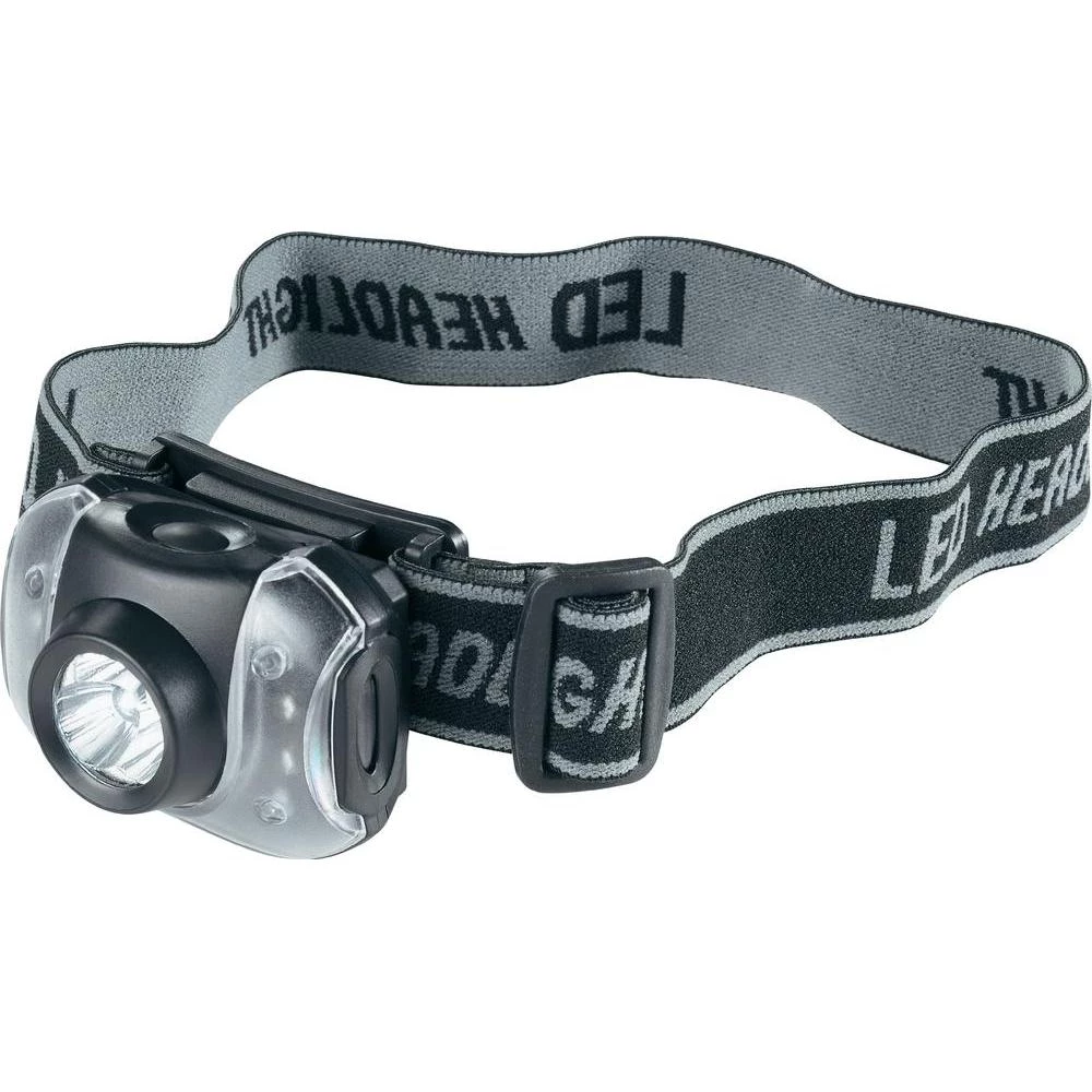 LED naglavna svjetiljka Grundig 3 + 4 LED na baterije 77 g crna 46606 slika