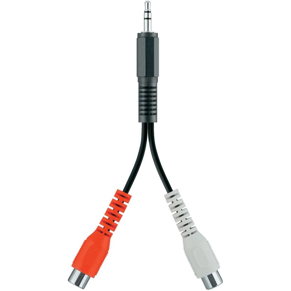 Belkin-JACK/činč audio Y-adapter [1x JACK utikač 3.5mm - 2x činč utičnica], crn slika