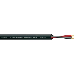 Kabel za zvučnike Cordial dvožilni, flleksibilan CLS serija 2 x 4 mm crna, roba slika