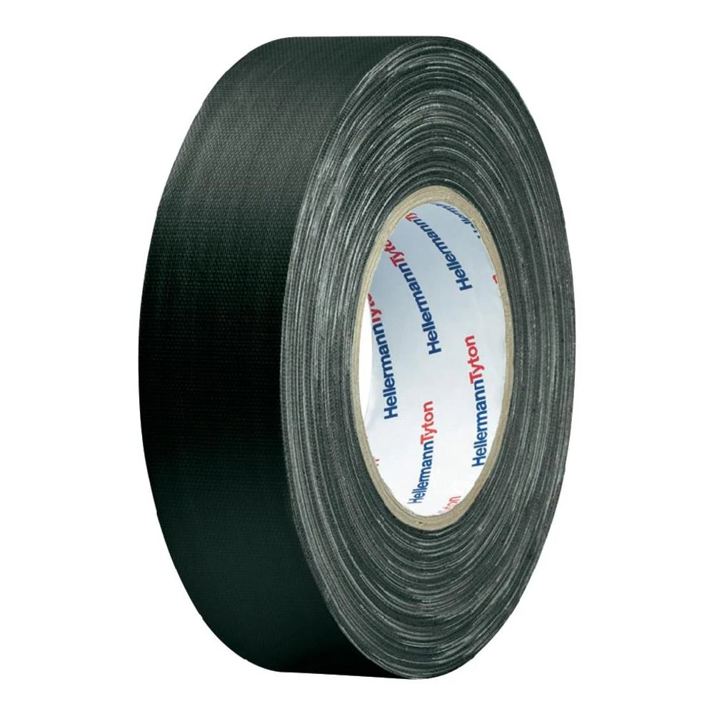 Ljepilna traka od tkanine HellermannTyton HelaTape Tex, HTAPE-TEX-BK-15x50, (D x slika