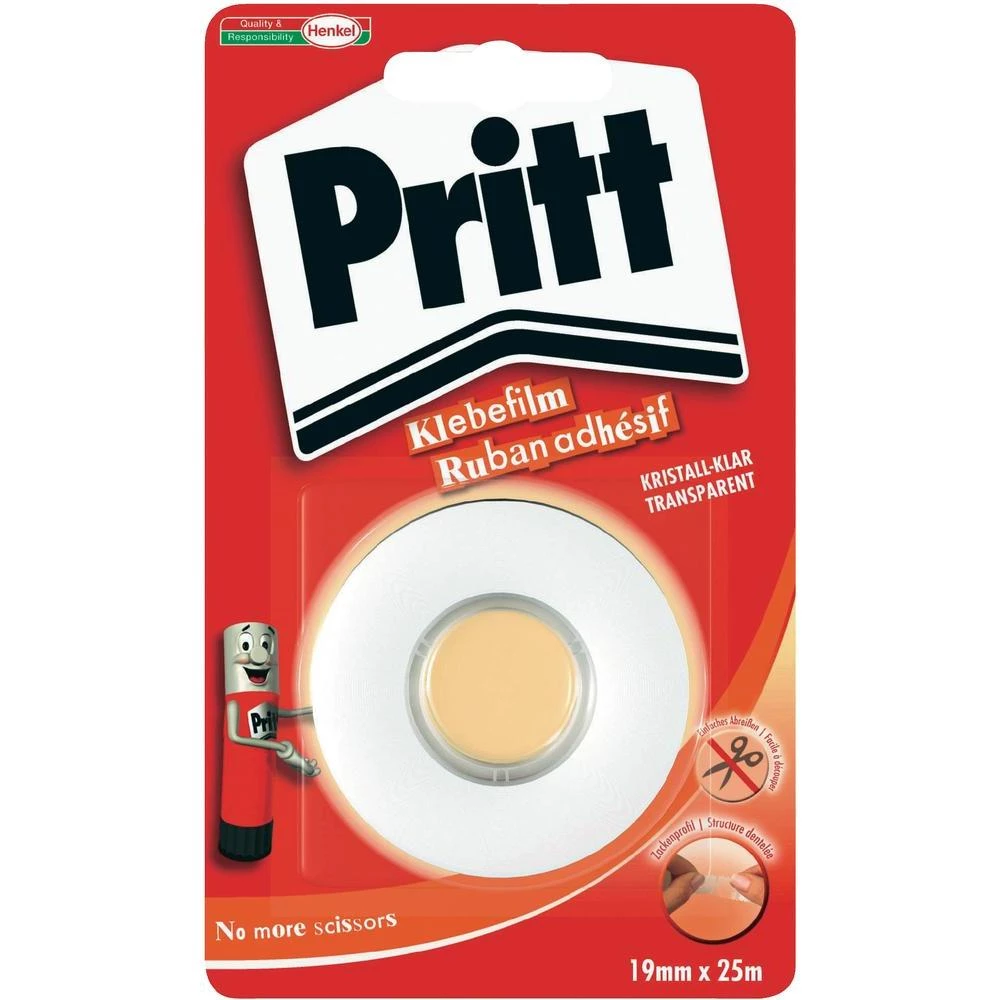 Ljepljiva traka ''bez škara'' Pritt (D x Š) 25 m x 19 mm prozirna sadržaj: 1 kol slika