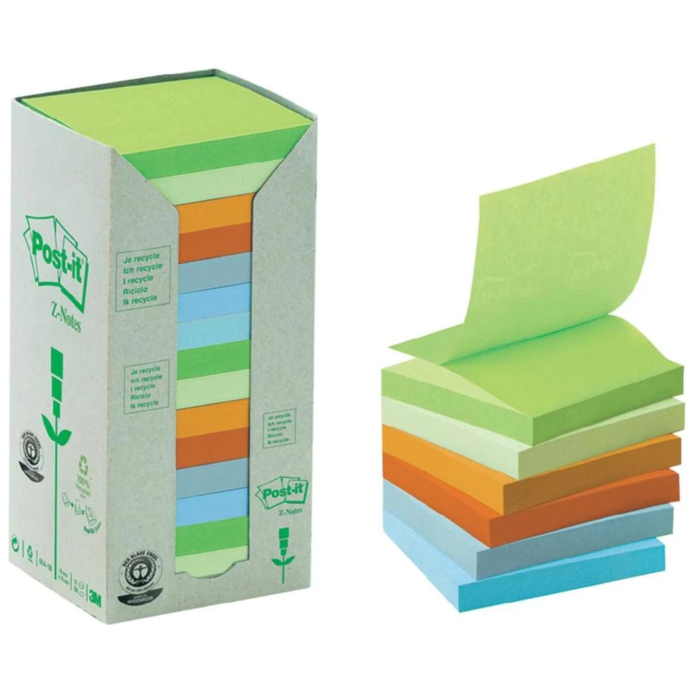 Samoljepljivi listići 3M Post-it Recycling Z-Notes, R3301RPT, (D xĹ ) 76 mm x 76 slika